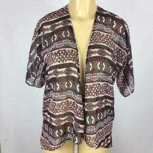 LuLaRoe Printed Short Sleeve Blouse